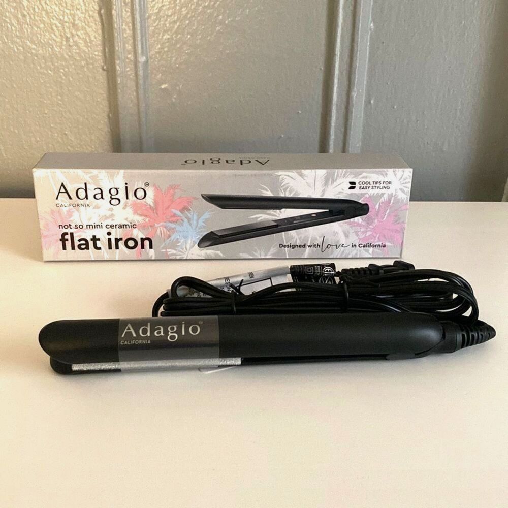 Adagio - Not So Mini Ceramic Flat Iron - Perfect for Travel - Brand New!